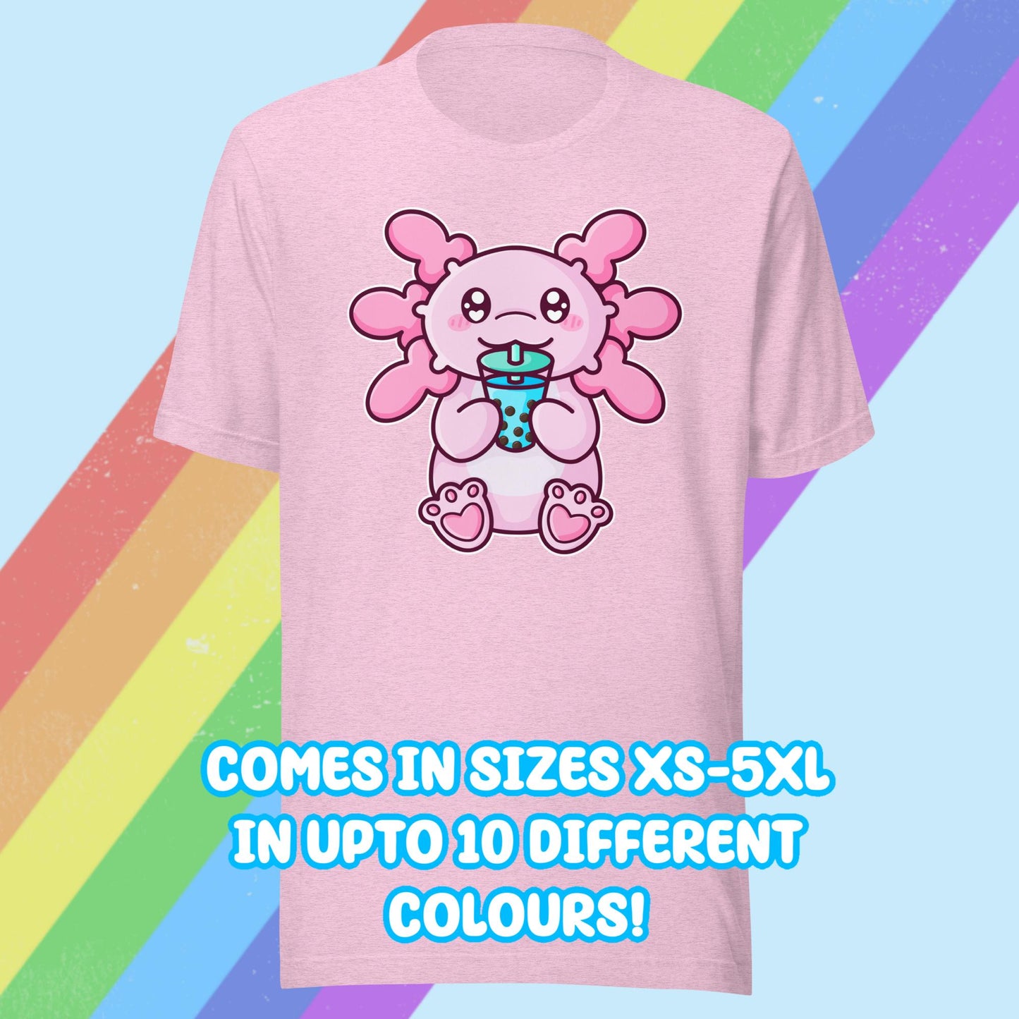 Bubble Tea Axolotl T-shirt