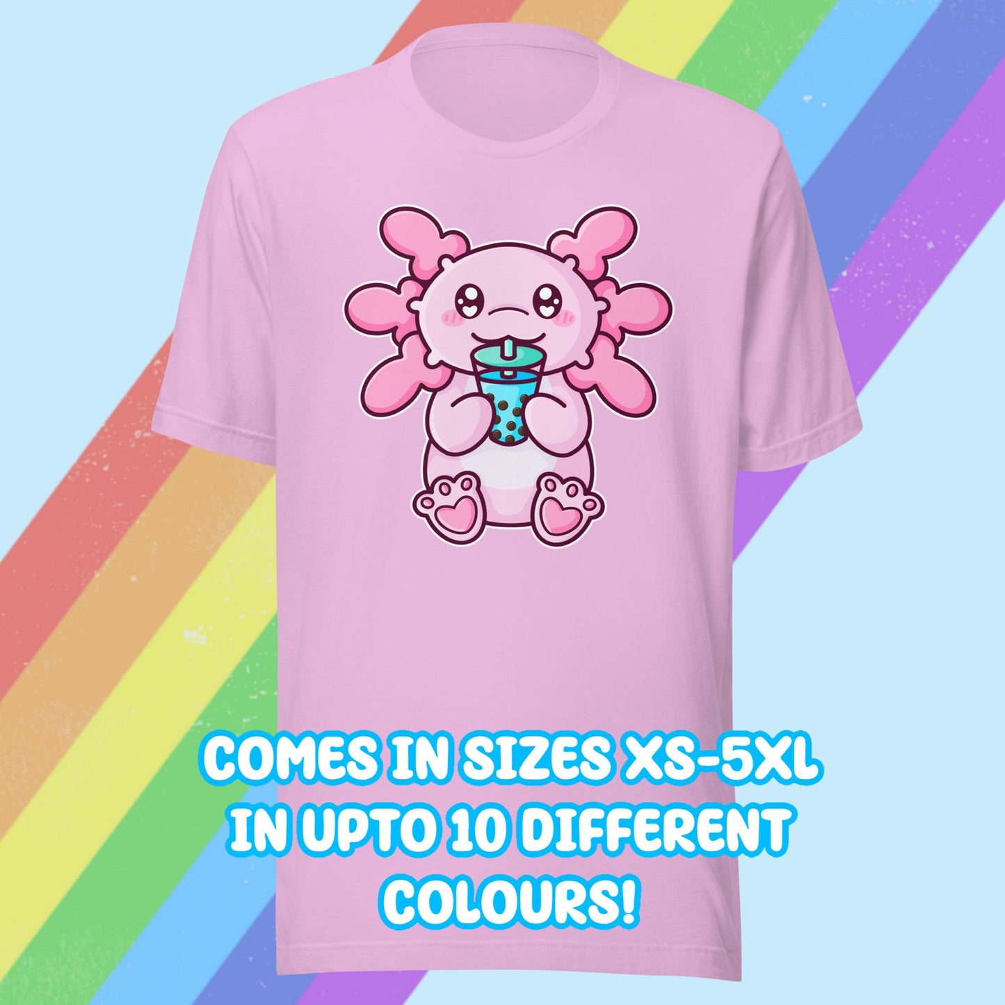 Bubble Tea Axolotl T-shirt