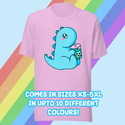 Bubble Tea Dino T-shirt