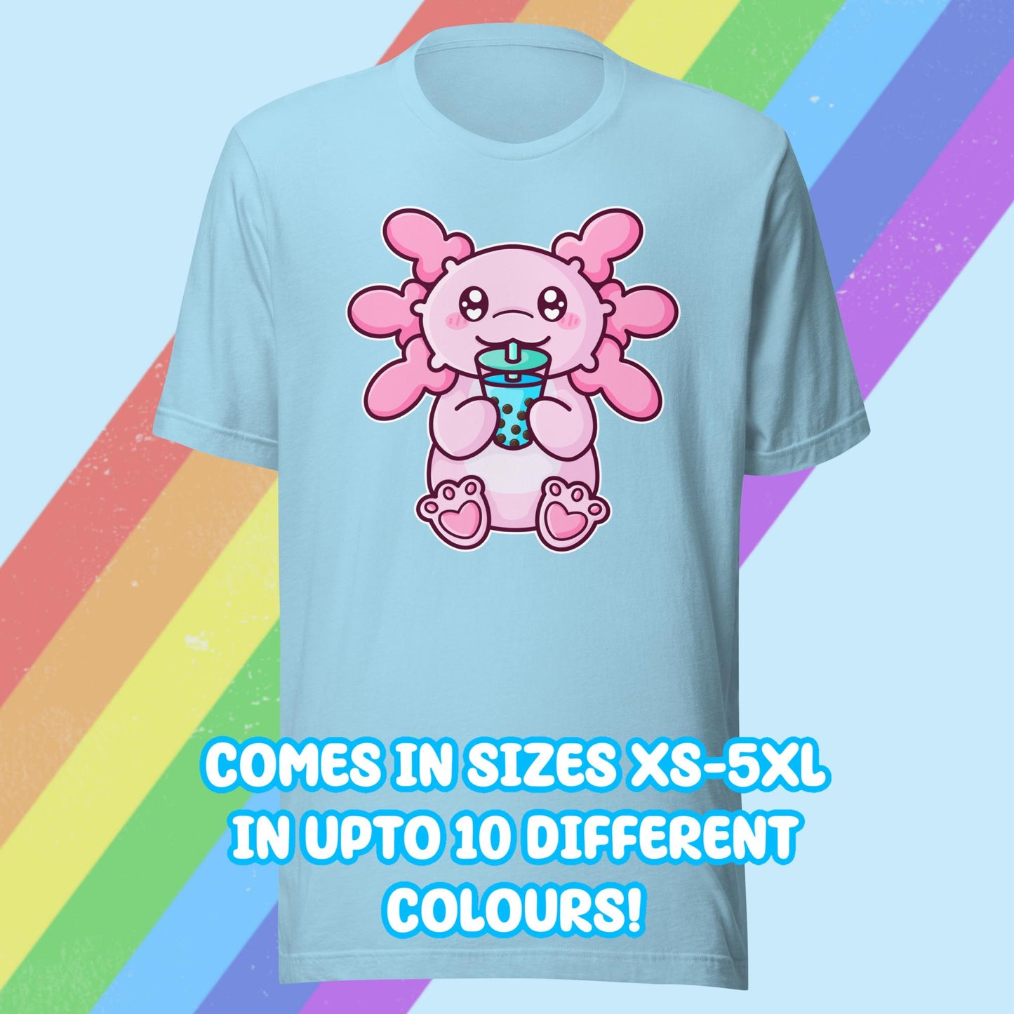 Bubble Tea Axolotl T-shirt