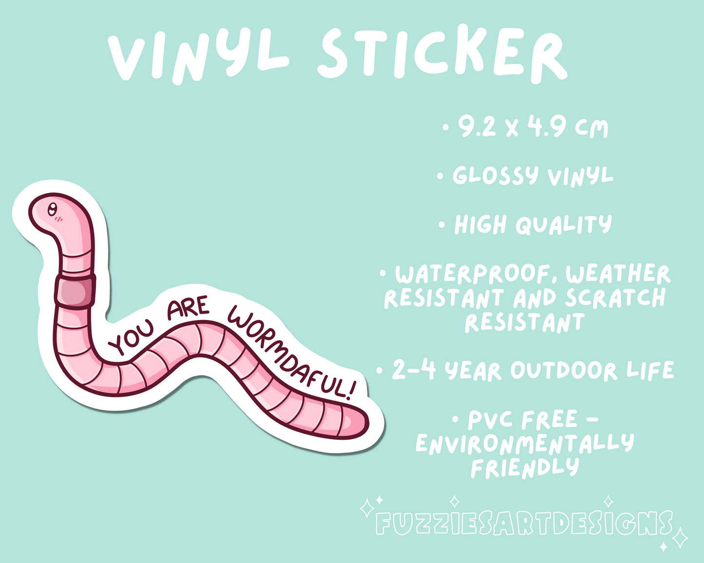 Worm Sticker