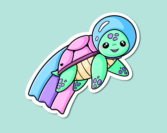 Space Turtle Sticker