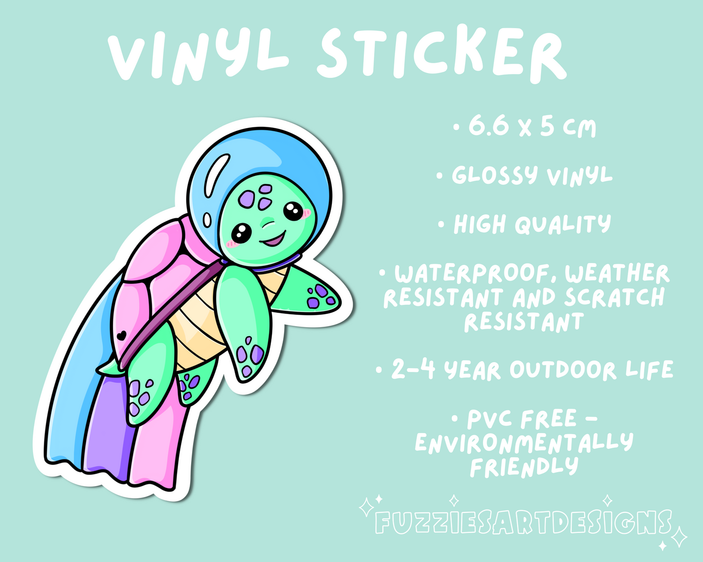 Space Turtle Sticker