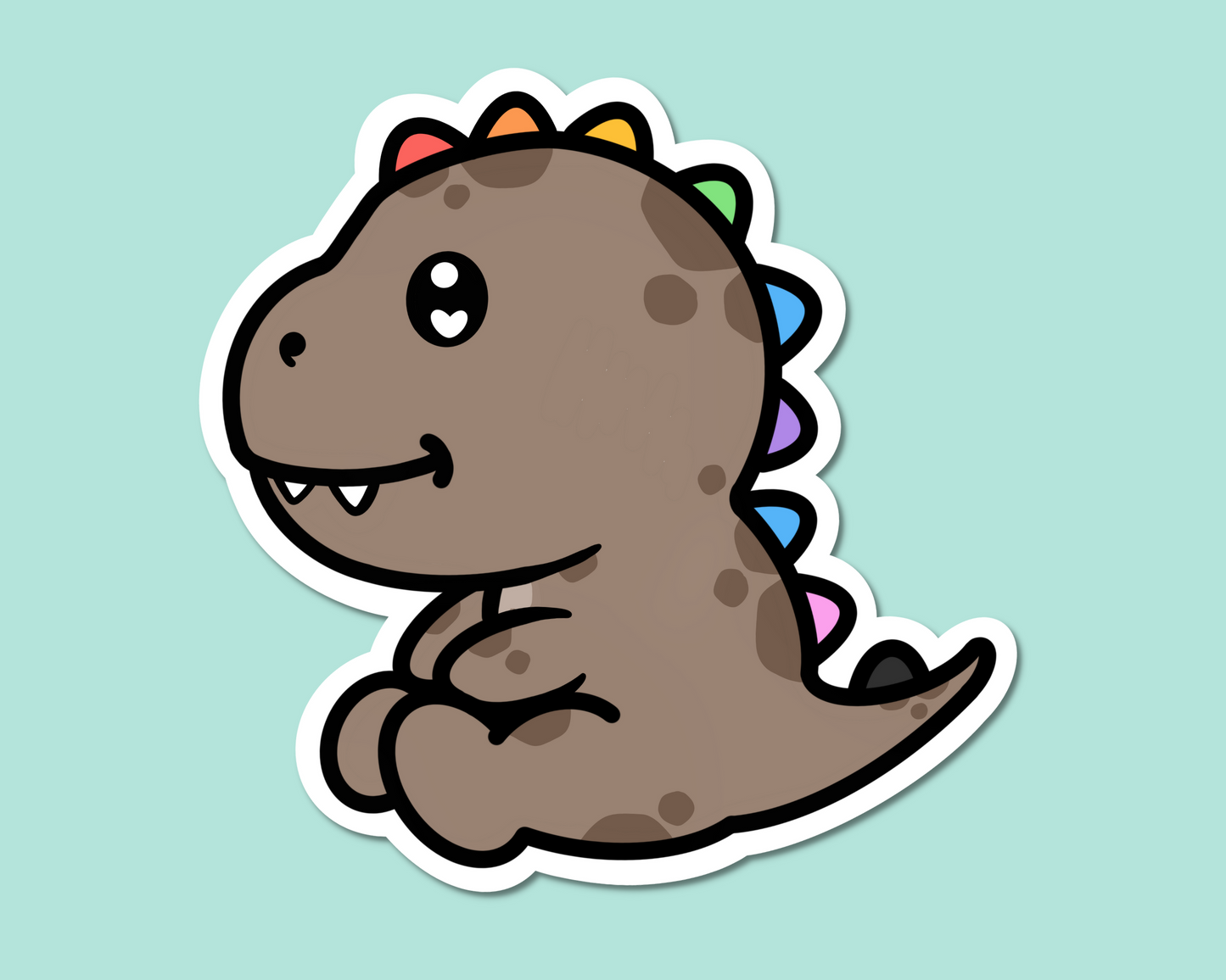 Subtle Pride dinosaur Sticker