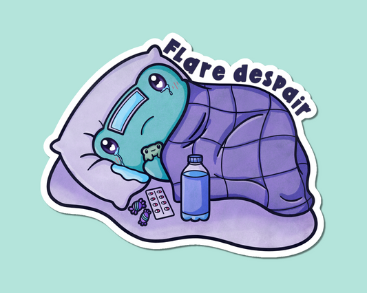 Flare Despair Frog Sticker