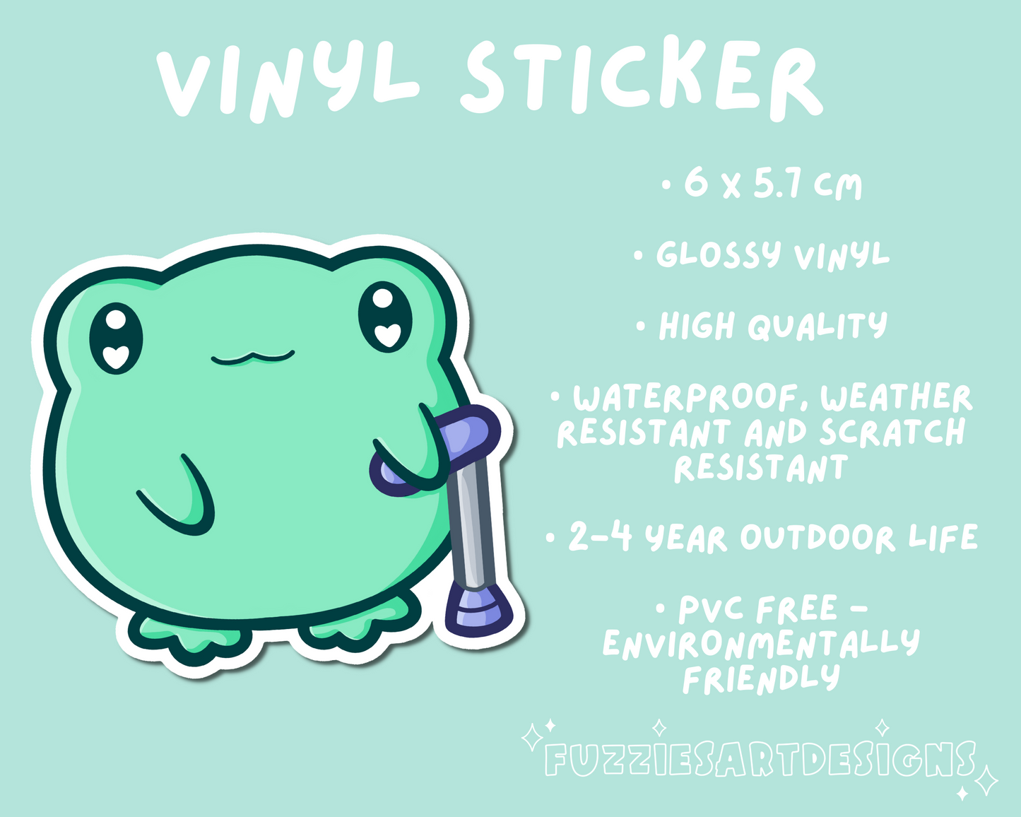 Disabled Cane Frog Sticker