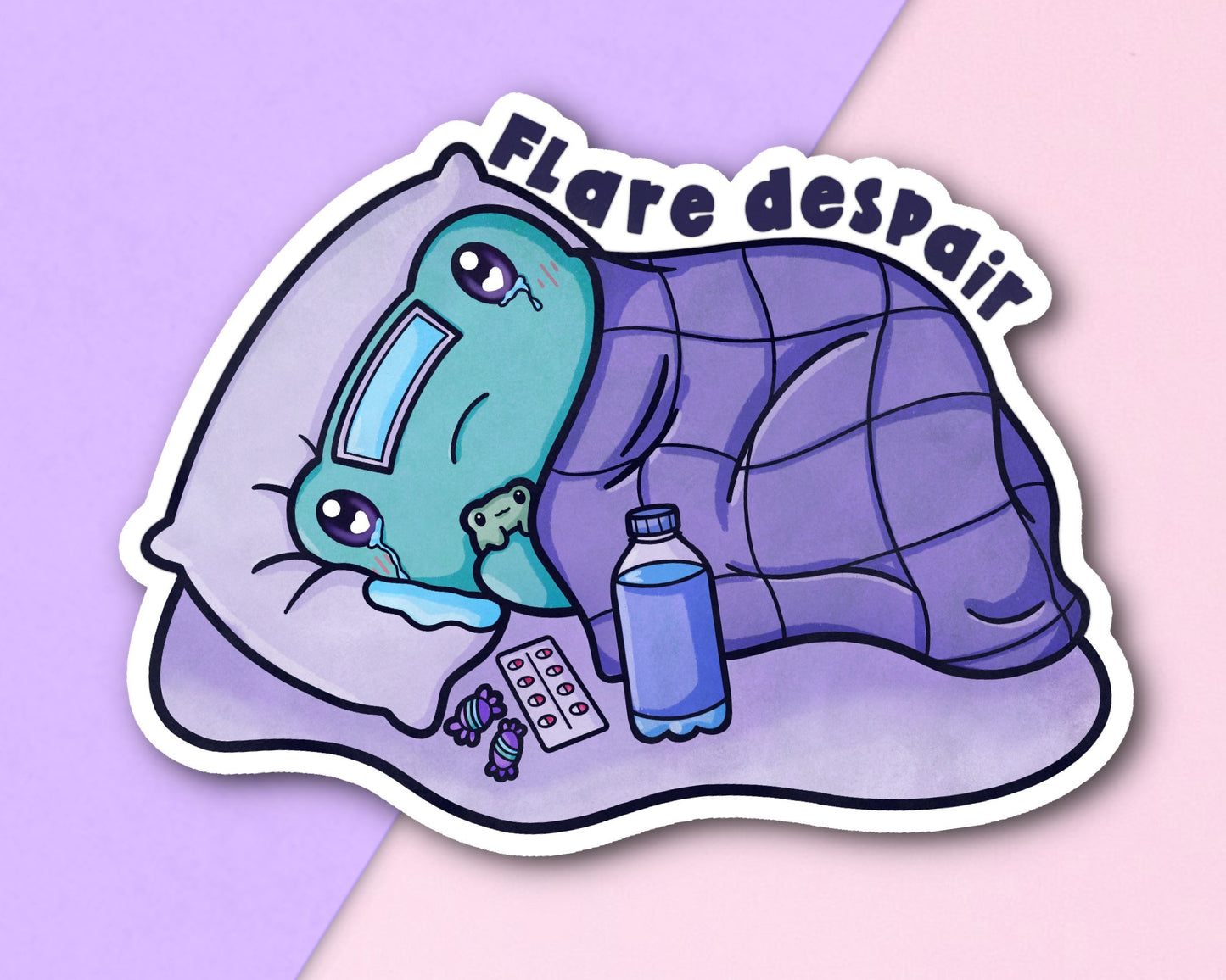 Flare Despair Frog Sticker