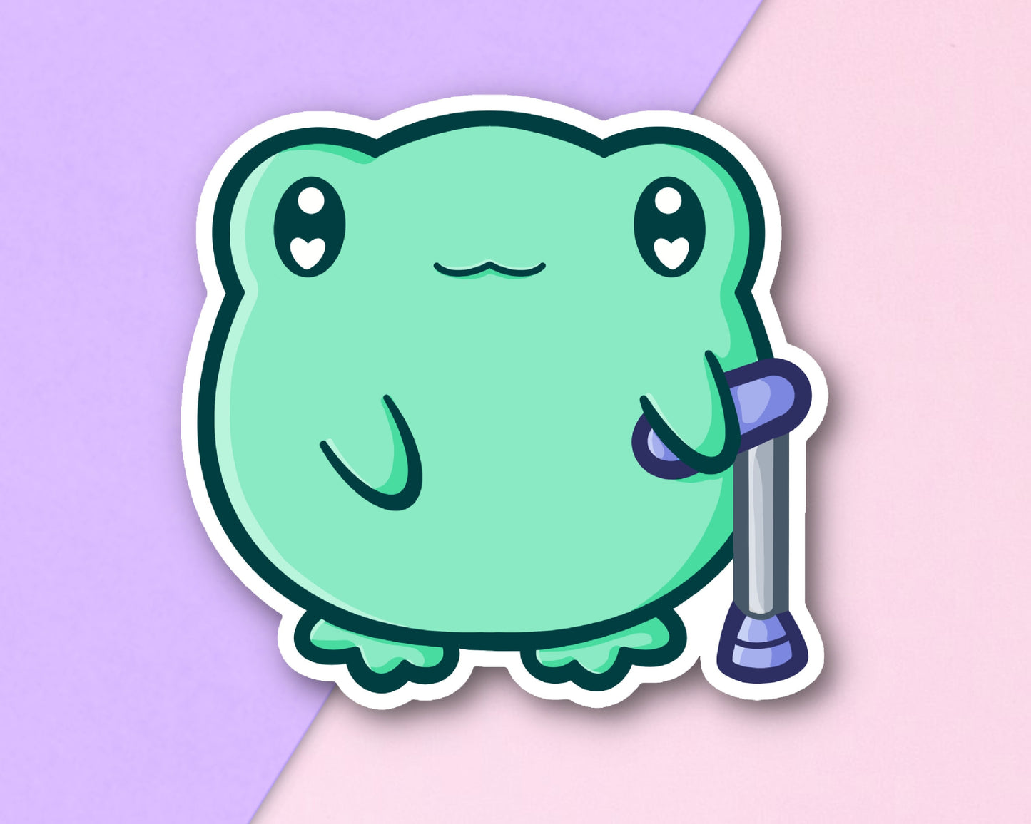 Disabled Cane Frog Sticker