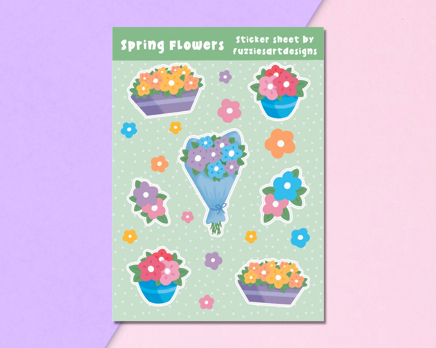 Spring Flowers Sticker Sheet