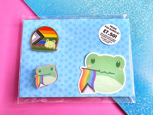 Inclusive/Progressive Pride Frog Clearance Bundle