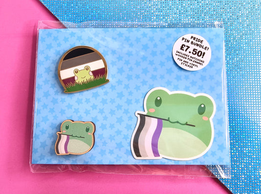 Asexual Pride Frog Clearance Bundle